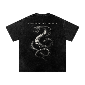 Snow Washed Oversized Cotton T-Shirt